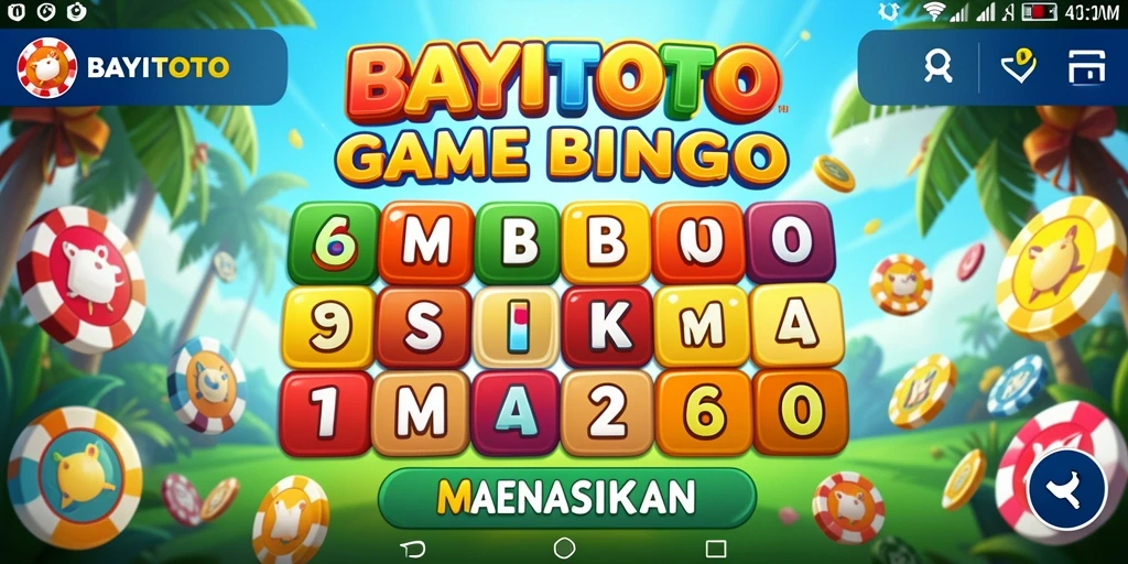 Tampilan gameplay Bingo yang seru di BAYITOTO.