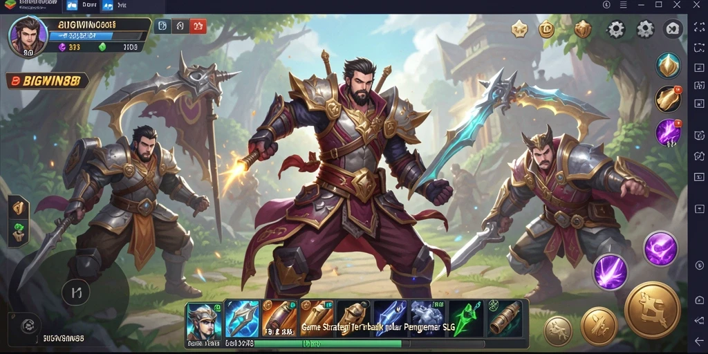 Screenshot utama BIGWIN88 menampilkan gameplay strategis yang menegangkan.