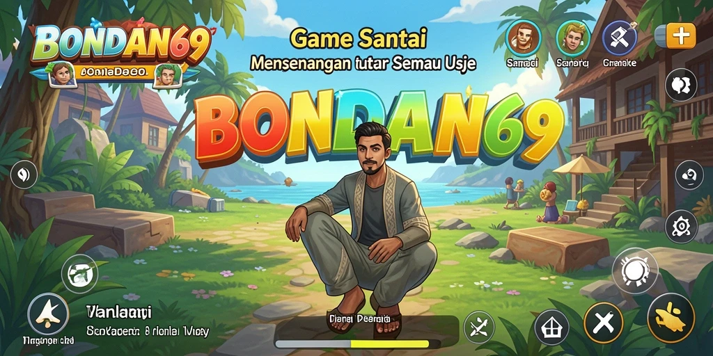 Tampilan menawan gameplay BONDAN69 dengan karakter lucu.