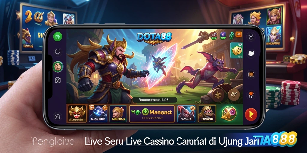 Tangkapan layar dari gameplay yang seru di DOTA88 Live Casino.