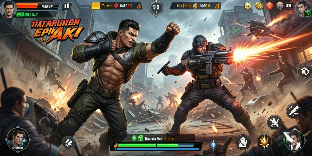 Screenshot gameplay HARAPJP yang menunjukkan aksi mendebarkan.