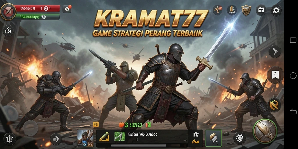 Menampilkan aksi pertempuran dalam gameplay KRAMAT77 yang mendebarkan.