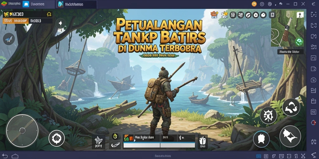 Tangkapan layar menunjukkan dunia luas dalam NX303 dengan pemandangan yang menawan.