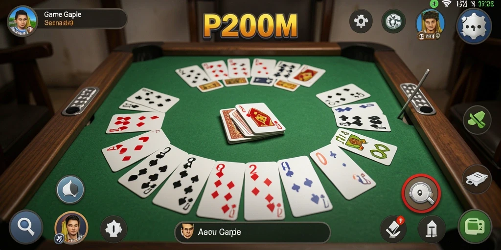 Gameplay P200M menampilkan keseruan permainan Gaple.