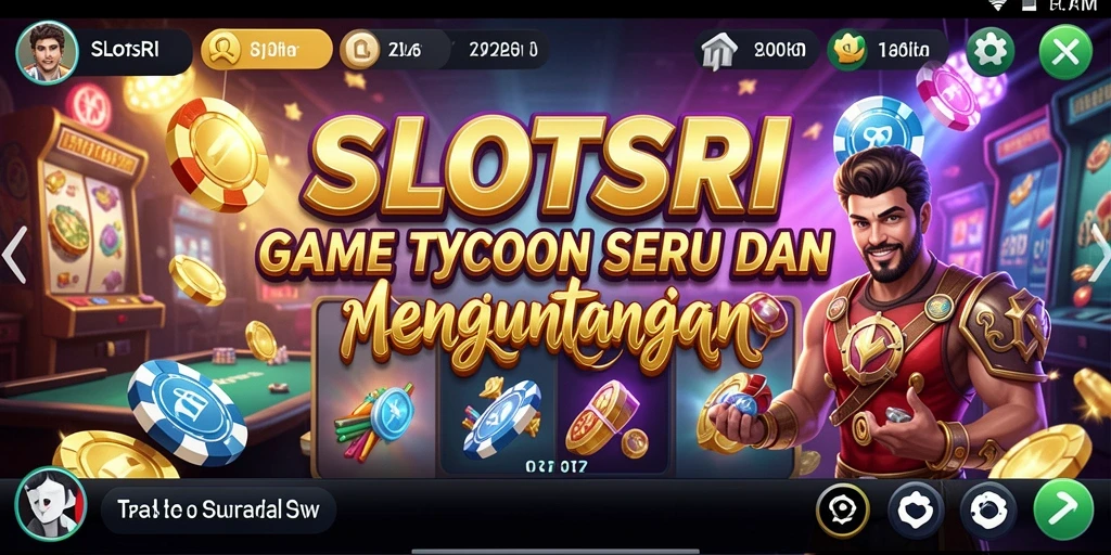 Tampilan gameplay seru SLOTSRI di kasino virtual.