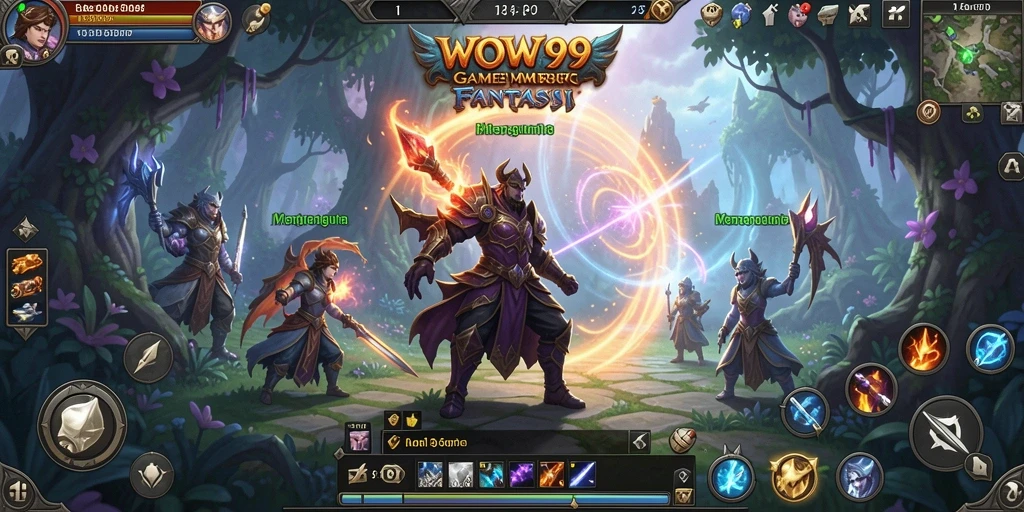 Tampilan gameplay yang menakjubkan dari petualangan MMORPG.